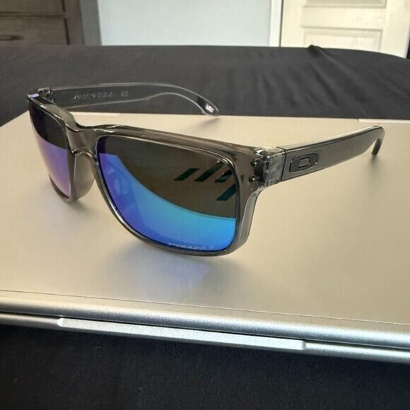 Oakley Other - OO9102 Oakley Holbrook Smoke Gray Frame Prizm Polarized Green Reflective Lenses